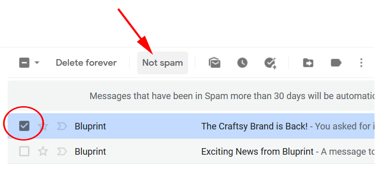 not spam