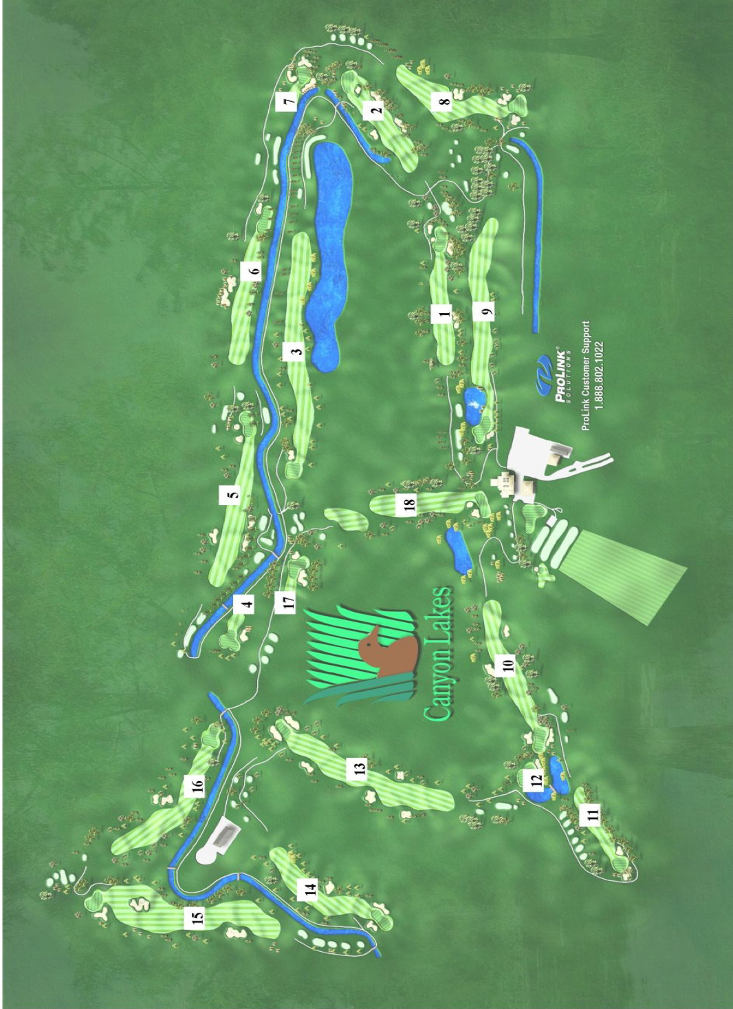 Map of golf course